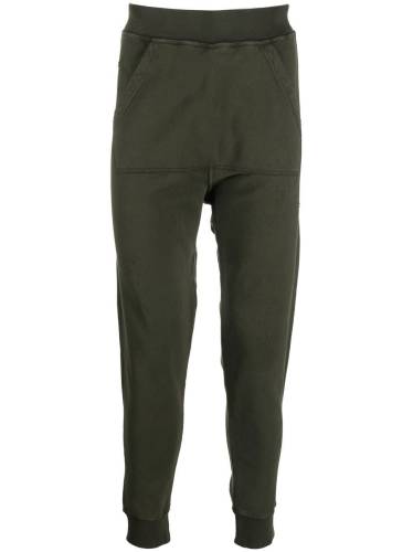 tapered cotton track trousers